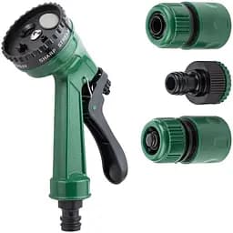 Набір для поливу Grad пістолет-розпилювач 4-х режимний 2 конектора + адаптер на шланг 3/4 (5012585)