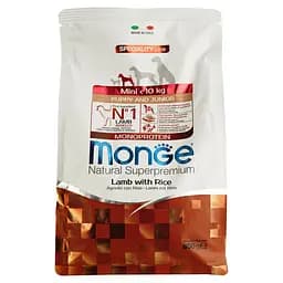 Сухий корм для цуценят Monge Dog Mini Puppy&Junior, ягня з рисом, 800 г - мініатюра 2