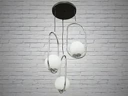 Гармонійне бра в стилі скандинавського лофту або "Нордік", хром