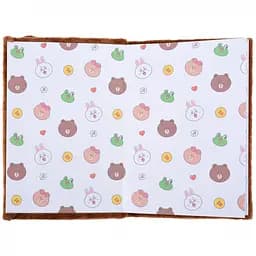 Блокнот пухнастий Yes Line Friends Brown А6 80 аркушів (151745) - мініатюра 3