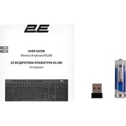 Клавіатура 2E KS280 Wireless/Bluetooth Black-Gray (2E-KS280WBGR_UA) - мініатюра 9