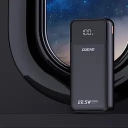 Батарея універсальна Dudao K15Pro 20000mAh PD/22.5W QC with built-in cables Black (6977196682430) - мініатюра 5