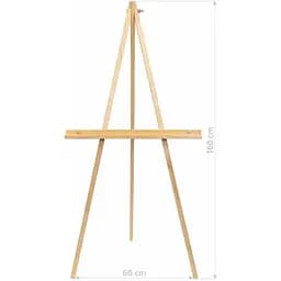Мольберт - тринога  ROSA Studio сосна 60×75×160см мак висота полотна 150см В УПАКОВЦІ - мініатюра 3