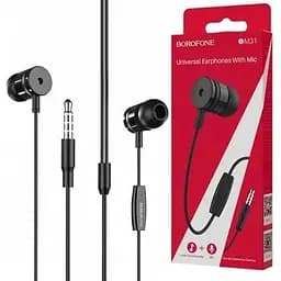 Навушники з мікрофоном Borofone BM31 Mysterious чорні 6931474704313