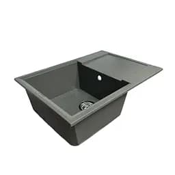 Кухонная мойка Adamant HORIZON MEDIUM серая 700x500x230 мм, с крылом 70 см