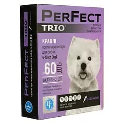 Капли для собак Ветсинтез PerFect Trio 4-10 кг 0.8 мл 3 шт.