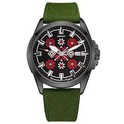 Awarder Embroidery Black-Red Green Automatic 10ATM