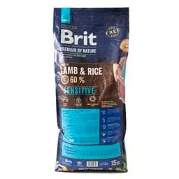Сухий корм для собак з чутливим травленням Brit Premium Dog Sensitive Lamb з ягням 15 кг - мініатюра 3