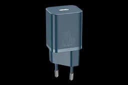 Мережевий зарядний пристрій Baseus Super Si 1Type-C + Cable Type-C to Lightning 20W TZCCSUP-B03 Blue - мініатюра 2