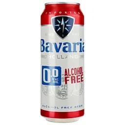 Упаковка пива Bavaria безалкогольного світлого 12 л з/б (0.5 л х 24 шт.) - мініатюра 2