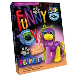 Набор креативного творчества "AIR CLAY "FLUORIC" AICL-FL-01, 4 цвета Лошадка