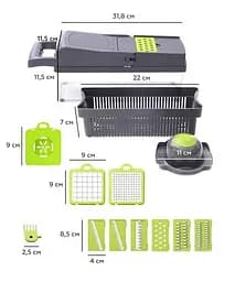 Багатофункціональна овочерізка з контейнером 14 в 1 — Veggie Slicer - мініатюра 2