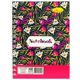 Блокнот А6 Апельсин АП-1710, 40 листов, пружина сбоку Вид 6