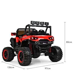 Дитячий електромобіль-джип Bambi M 3804EBLR-3 з музикою та світлом - мініатюра 2