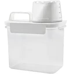 Ємність Homax для зберігання з кришкою-дозатором 1100 мл 15х10.3х17.5 см прозора (BR-20)