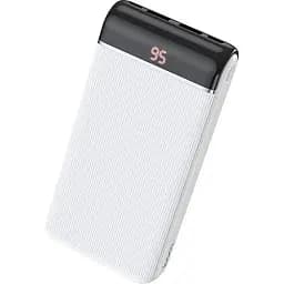 Портативна батарея Power Bank Hoco J59A Famous Xiaomicro+Lightning+Type-C LCD 20000mAh White