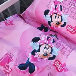 Дитячий комплект постільної білизни MirSon Бязь 17-0703 Hello Minnie 110х140 см рожевий (2200010499759) - мініатюра 6