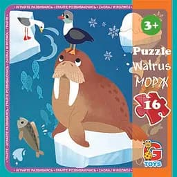 Пазлы В океане. Морж LO5 G-Toys 16 элементов (4824687638396)
