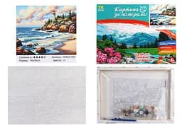 Набір для розпису по номерах Хвилястий берег, TK Group, 30x40 см, 31500