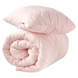 Ковдра з подушками Ideia Tropical, 210х140 см, пудра (8-32432)