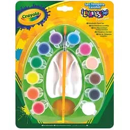 Набір постерних фабр Crayola washable, з палітрою та пензликом, 12 кольорів (54-1066)