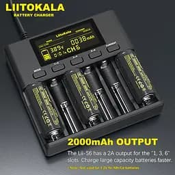 Універсальний зарядний пристрій Liitokala Lii-S6 (6 каналів) з блоком живлення - мініатюра 9
