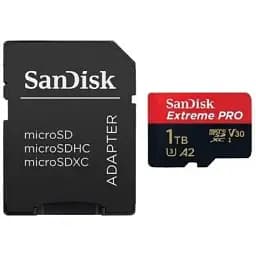 Карта пам'яті SanDisk 1 TB microSDXC UHS-I U3 Extreme Pro+SD Adapter (SDSQXCD-1T00-GN6MA)