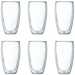 Набір склянок Bodum з подвiйними стiнками, 6 шт. 0,45 л (4560-10-12)
