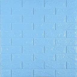 3D панель самоклеящаяся 700х770х5мм кирпич Голубой (005-5) SW-00000297