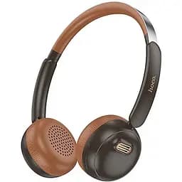 Беспроводные наушники Hoco W62 Verso retro BT headphones, BT5.4, 300mAh, 30h, brown