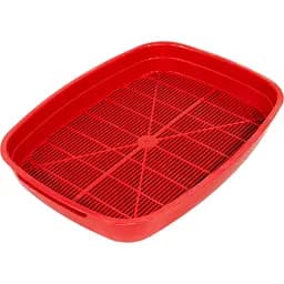 Туалет для котів Тігріс з сіткою червоний 37x28x6 см