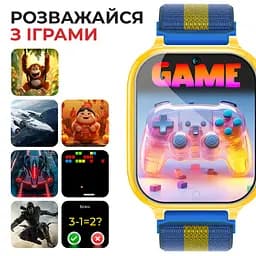 Дитячий смарт-годинник JETIX G100 4G зі змінним корпусом (в комплекті Рожевий, Бузковий, Жовто-синій) - мініатюра 7