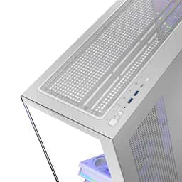 Корпус Modecom VOLCANO STELLAR ARGB MIDI 5x120 мм fans WHITE без БЖ ATX (AT-STELLAR-5F-ARGB-20) - мініатюра 5
