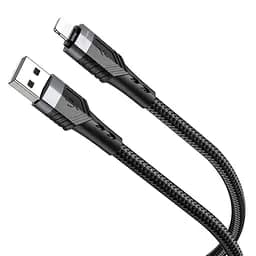 Кабель Borofone BU35 USB to Lightning 1,2 м черный