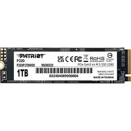 SSD накопичувач PATRIOT P320 1 TB (P320P1TBM28)
