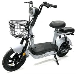 Электроскутер Двухместный Crosser Mini+Pas-система Серый