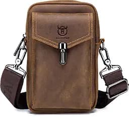 Чоловіча шкіряна сумка на пояс BULL 18х13х5 см sum0026003