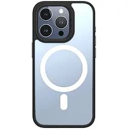 Чохол TPU+PC Blueo Skin Friendly Frosted with MagSafe для Apple iPhone 16 Pro Max 6.9" Чорний/Белое кольцо