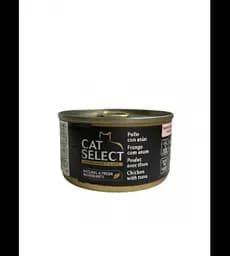 Вологий корм CatSelect для котів з куркою та тунцем, 95 г