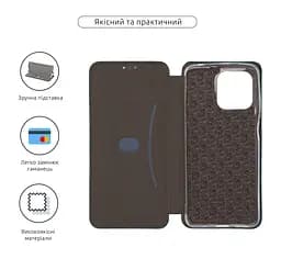 Чехол-книжка для Motorola G15/G15 Power, G-Case, зеленый, кожаный чехол-книжка из экокожи (PU) и TPU, с магнитом, с подставкой и вместительным кардхолдером, противоударный, защита всего корпуса, ArmorStandart (ARM83217) - мініатюра 3