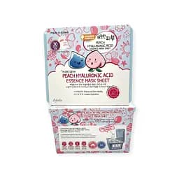 Маски Esfolio Pure Skin тканинні для обличчя з персиковою есенцією та гіалуроновою кислотою 400мл х 30шт.