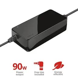 Адаптер живлення Trust Primo 90W-19V Universal Laptop, чорний teh0013444 - мініатюра 4