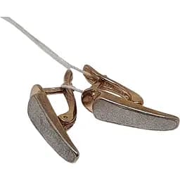 Срібні сережки Silvex 925 з позолотою. С32/228