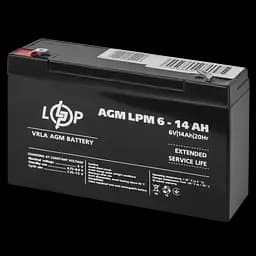 Акумулятор AGM LPM 6V - 14 Ah - мініатюра 4