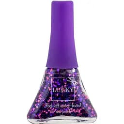 Лак для нігтів Lukky Конфетті сливовий мікс з блискітками (T14132)