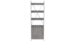 Етажерка 4/60 Ferrum-decor Серії Конект із тумбою 179x60x28 Білий ДСП Бетон (FRD-104497) - мініатюра 4