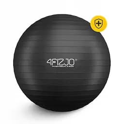 М'яч для фітнесу (фітбол) 4FIZJO 75 см Anti-Burst Black (P-5907739316370) - мініатюра 3