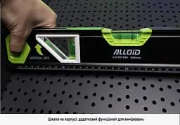 Рівень будівельний Alloid 3 капсули з магнітом та боковим вікном 60 см (LD-007060) - мініатюра 6