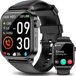 Смарт-годинник SENBONO G93 Black (пульсоксиметр, дзвінки) 2 ремінці