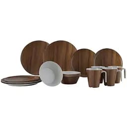 Сервиз столовый Gimex Tableware Nature 16 Pieces 4 Person Wood (6913100) (DAS302015)